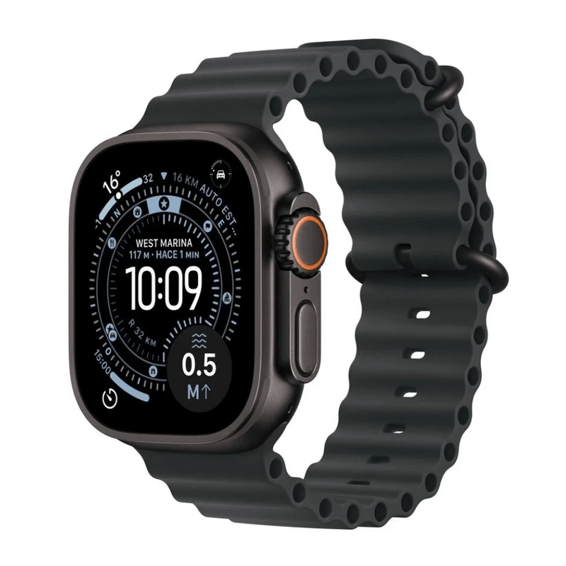 Apple Watch Ultra 3 49mm GPS Cellular Ocean M black oblicuo