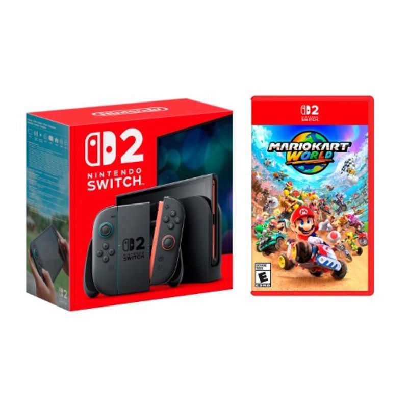 Consola Nintendo Switch 2 + Mario Kart World frontal