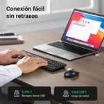Kit Teclado y Mouse Ugreen Inalámbrico 4000 DPI negro ambiente