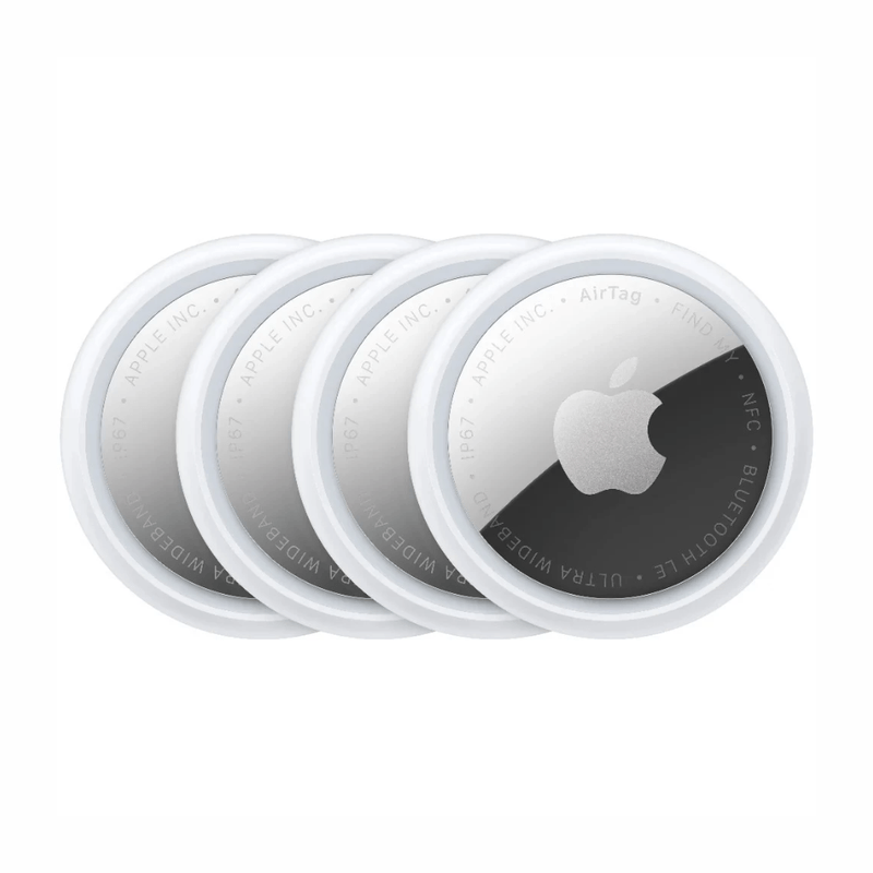 Localizador Apple AirTag Pack x4 Bluetooth IP67 blanco frontal