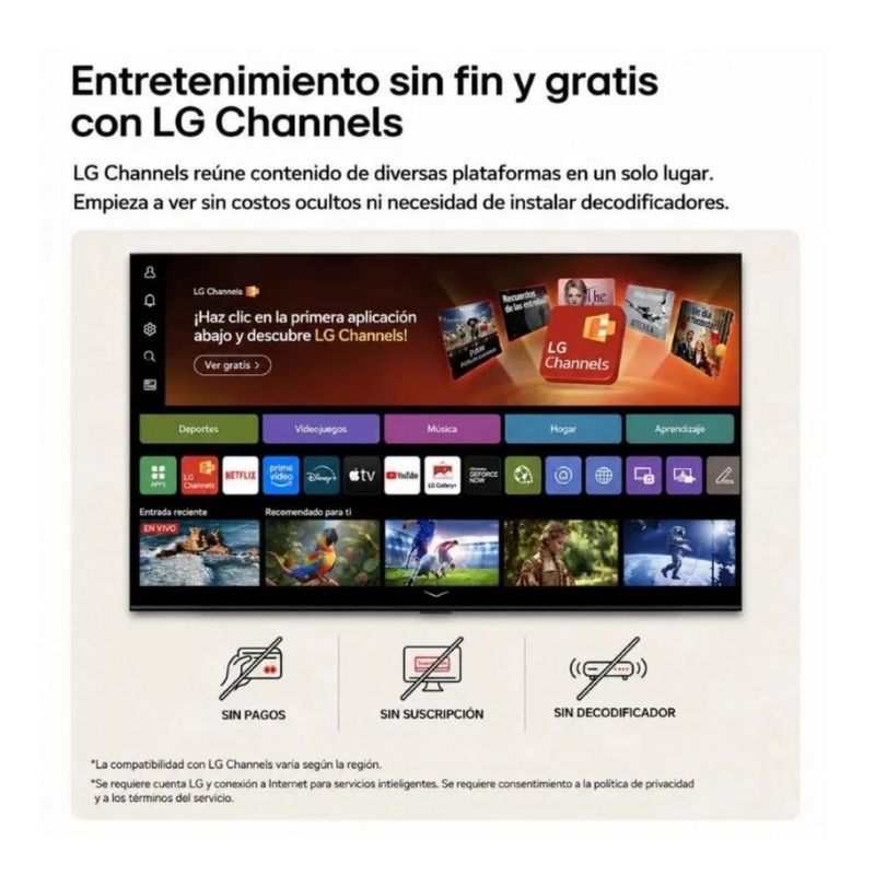 Smart TV LG 75NU800BPSB 75" 4K webOS frontal