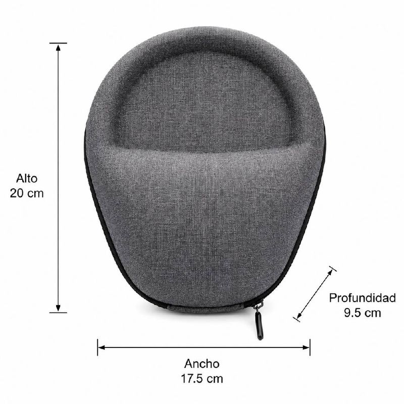 Estuche Izuum audífonos on ear antigolpe gris