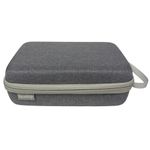 Estuche organizador Roadtrip M rígido nylon gris 17x12cm lateral