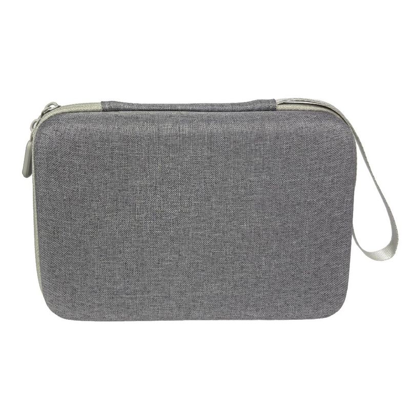 Estuche organizador Roadtrip M rígido nylon gris 17x12cm dorsal