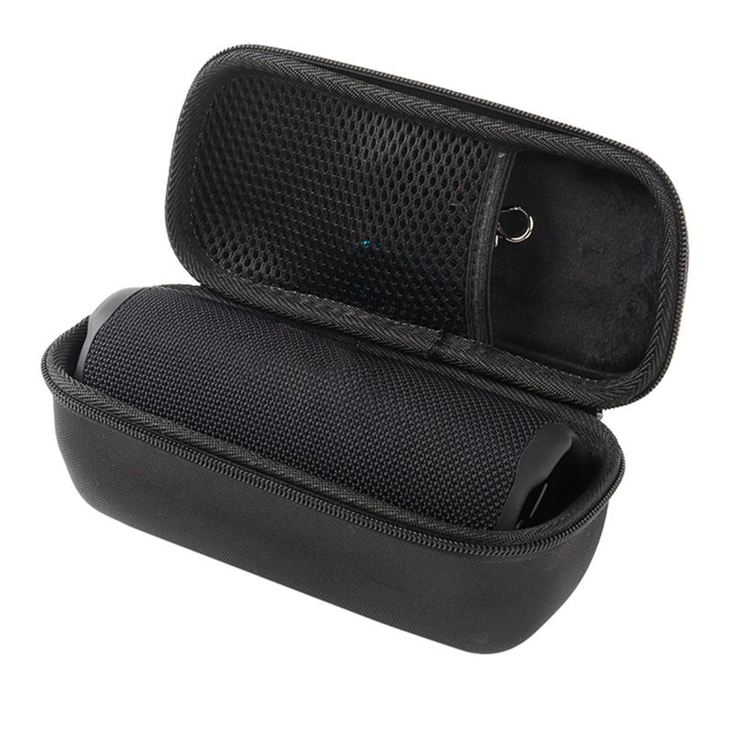 Estuche Roadtrip para parlante JBL Flip 7 rígido EVA negro frontal oblicuo