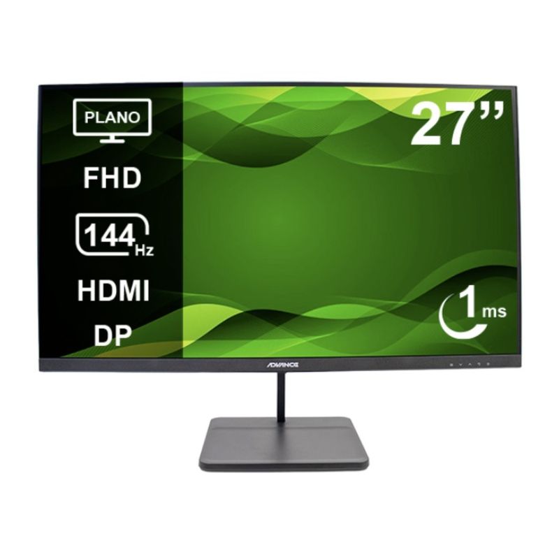 Monitor Advance ADV-2755S 27 FHD 144Hz 1ms negro frontal