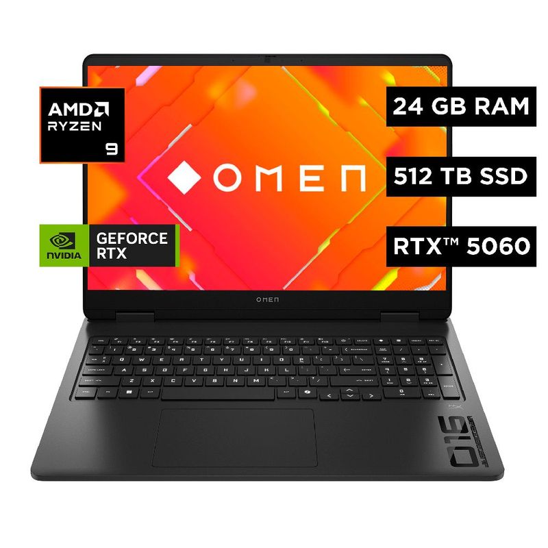 Laptop HP OMEN 16-ap0013la Ryzen 9 RTX 5060 garantía