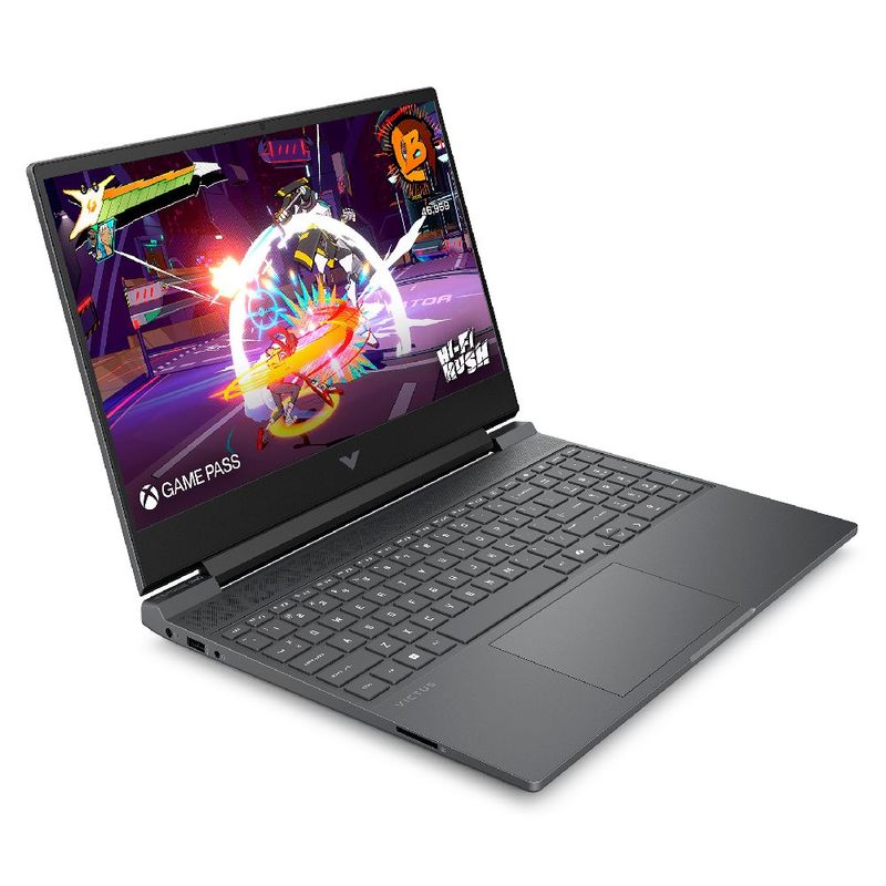 Laptop HP Victus 15-fa2035la Core i5 RTX 3050 frontal oblicuo