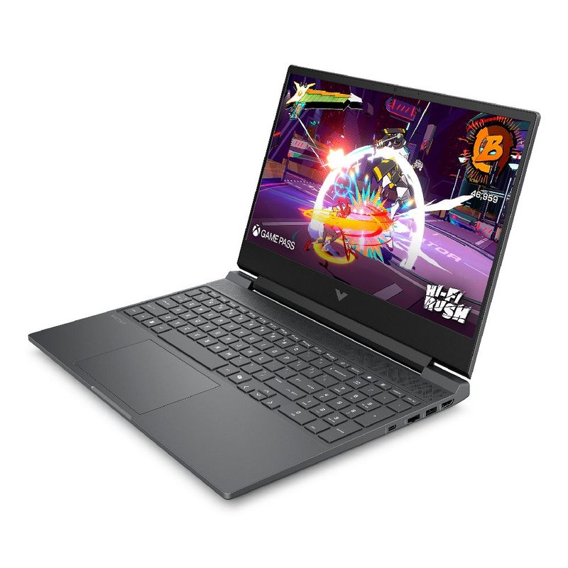 Laptop HP Victus 15-fa2035la Core i5 RTX 3050 frontal diagonal