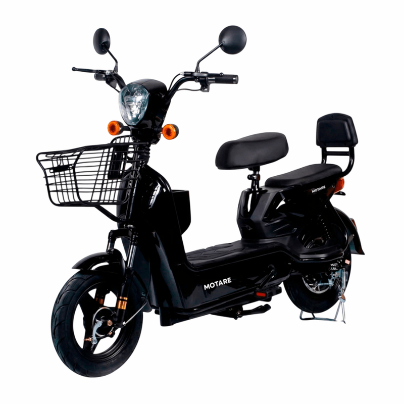 Bicimoto eléctrica Motare Flash 500W 25km/h 30-35km negro frontal