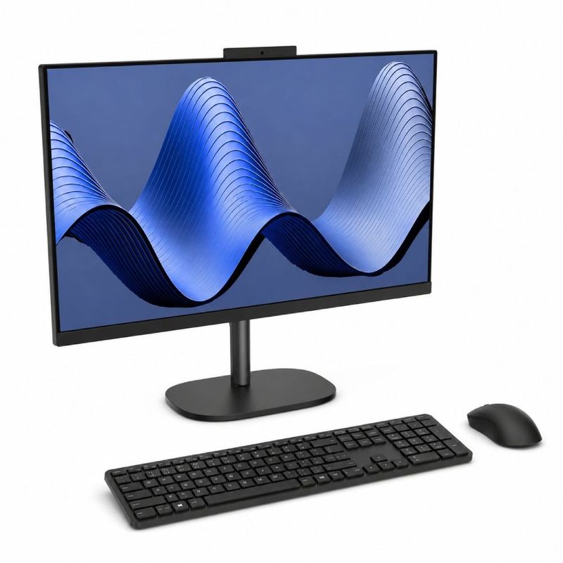 All in One HP OmniStudio 24 Ryzen 5 SSD 512GB frontal oblicuo