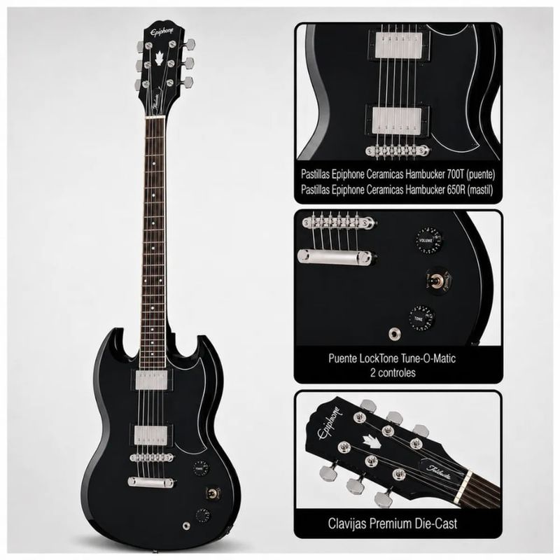 Guitarra Epiphone SG Tribute + amplificador Marshall guitarra