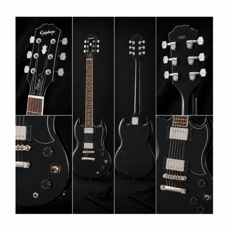 Guitarra Epiphone SG Tribute + amplificador Marshall calidad