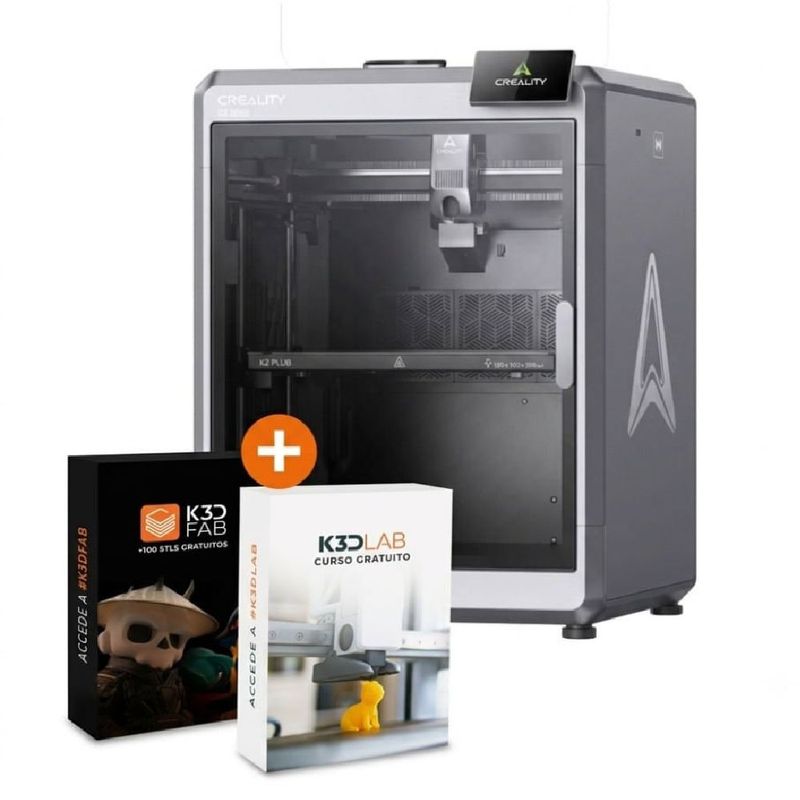 Impresora 3D Creality K2 Plus FDM 350 mm con Wi-Fi