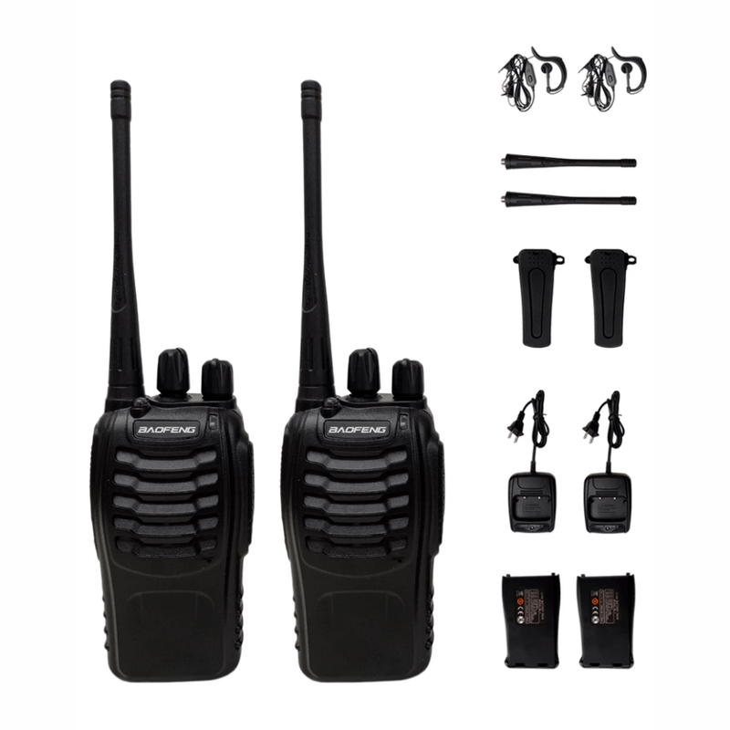 Pack x2 radios Baofeng BF-888S UHF 3W 16 canales frontal