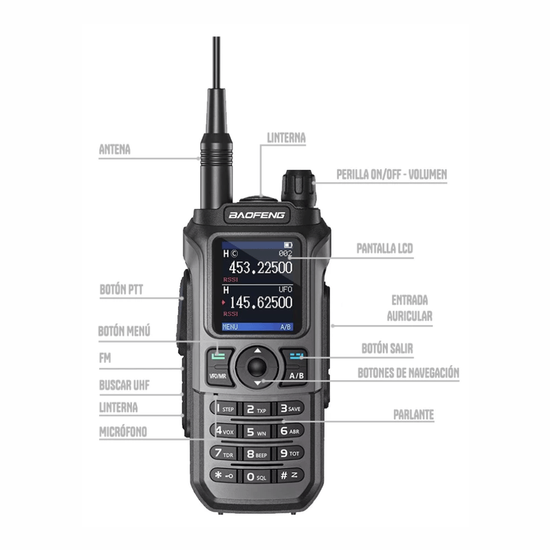 Radio Baofeng UV21-PRO 8W 999 canales FM IP45