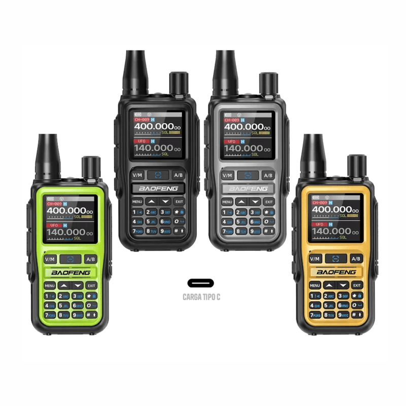 Pack x2 radios Baofeng UV5R-MINI 5W Bluetooth 999 canales colores