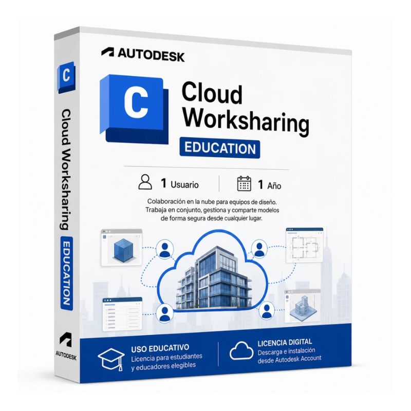 Licencia Autodesk Cloud Worksharing Education 1 Año