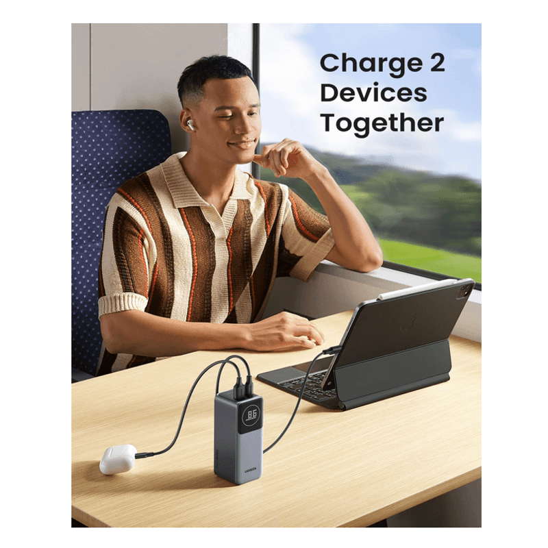 Batería externa Ugreen PB724 12000 mAh 100 W garantía