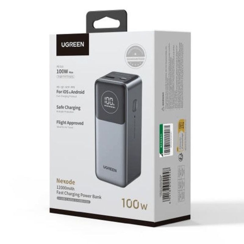 Batería externa Ugreen PB724 12000 mAh 100 W equipo
