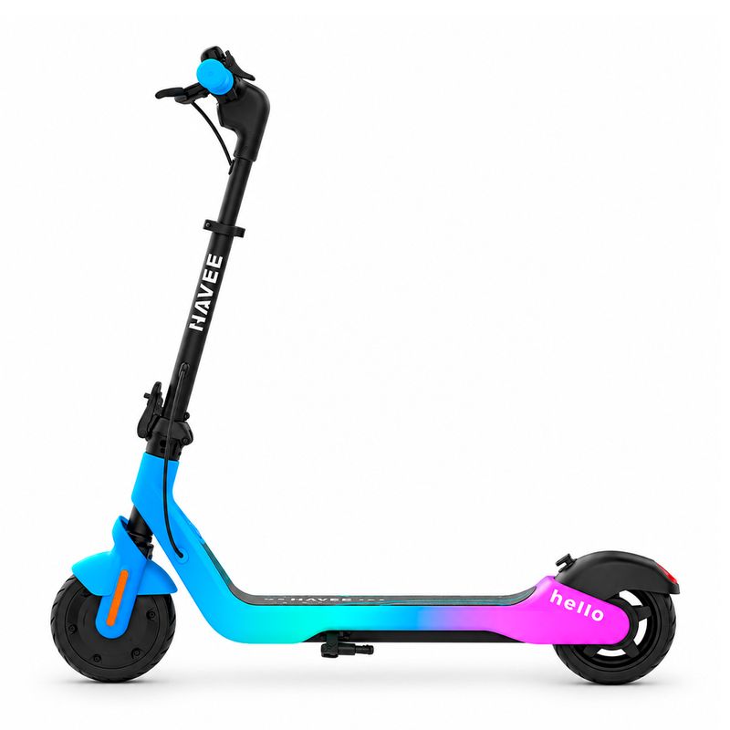 Scooter electrico Navee K100 Max 11 km azul rosado lateral