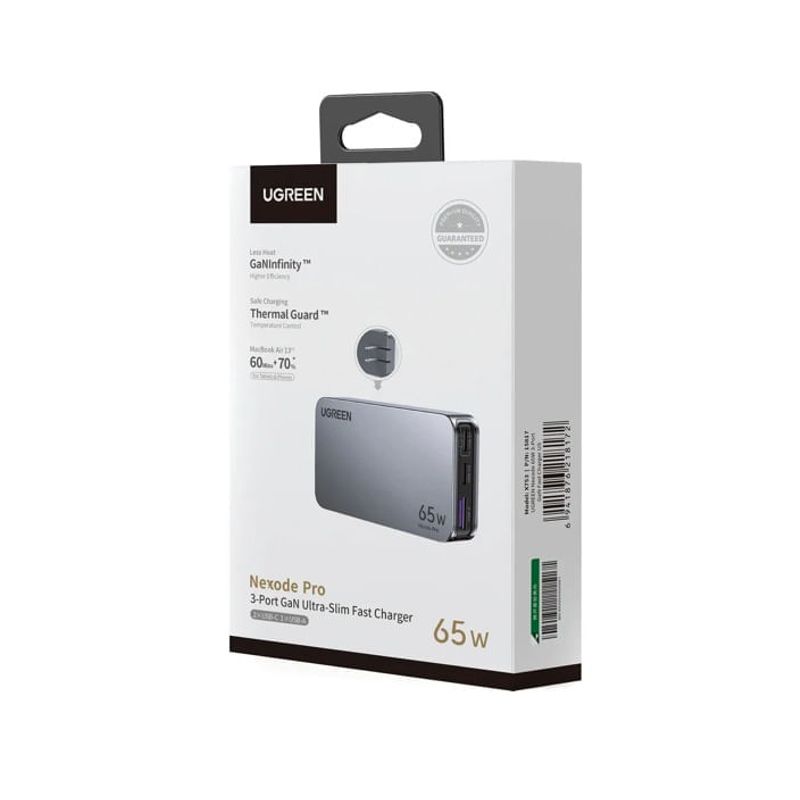 Cargador Ugreen Nexode Pro X753 65 W GaN empaque