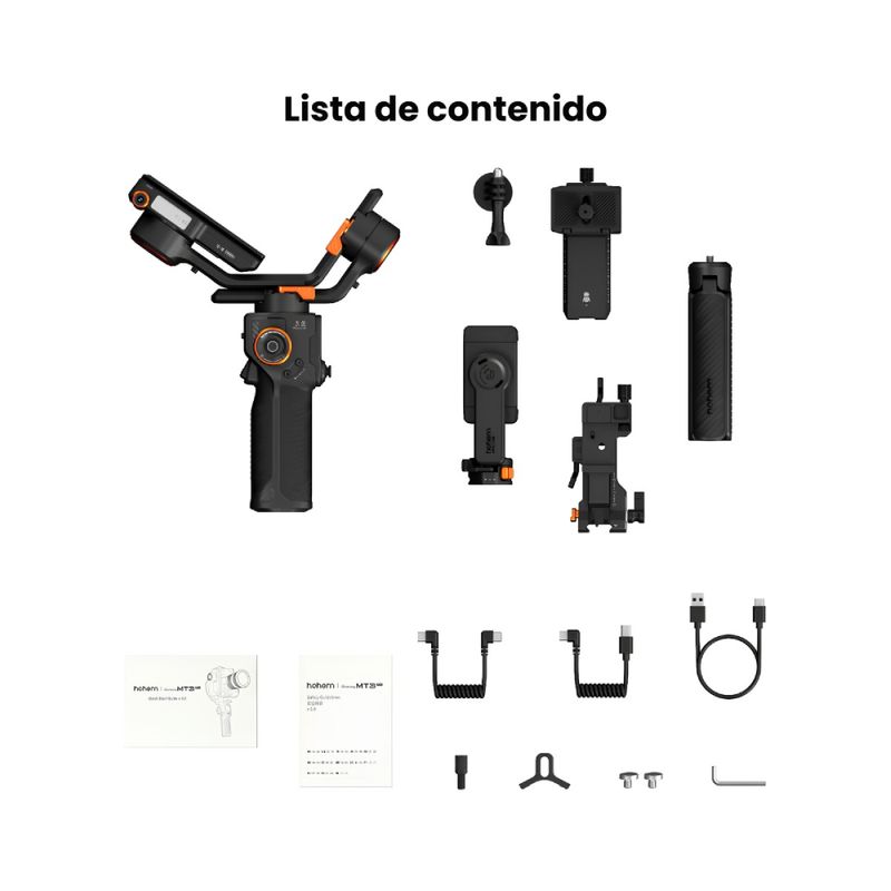 Estabilizador Hohem iSteady MT3 Pro Gimbal 4 en 1 IA negro incluye