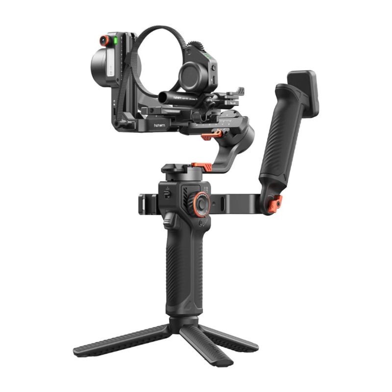 Estabilizador Hohem iSteady MT3 Pro Kit motor de enfoque bluetooth negro frontal oblicuo