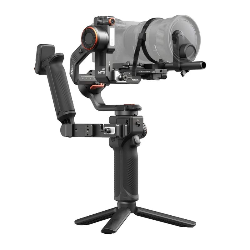 Estabilizador Hohem iSteady MT3 Pro Kit motor de enfoque bluetooth negro frontal oblicuo