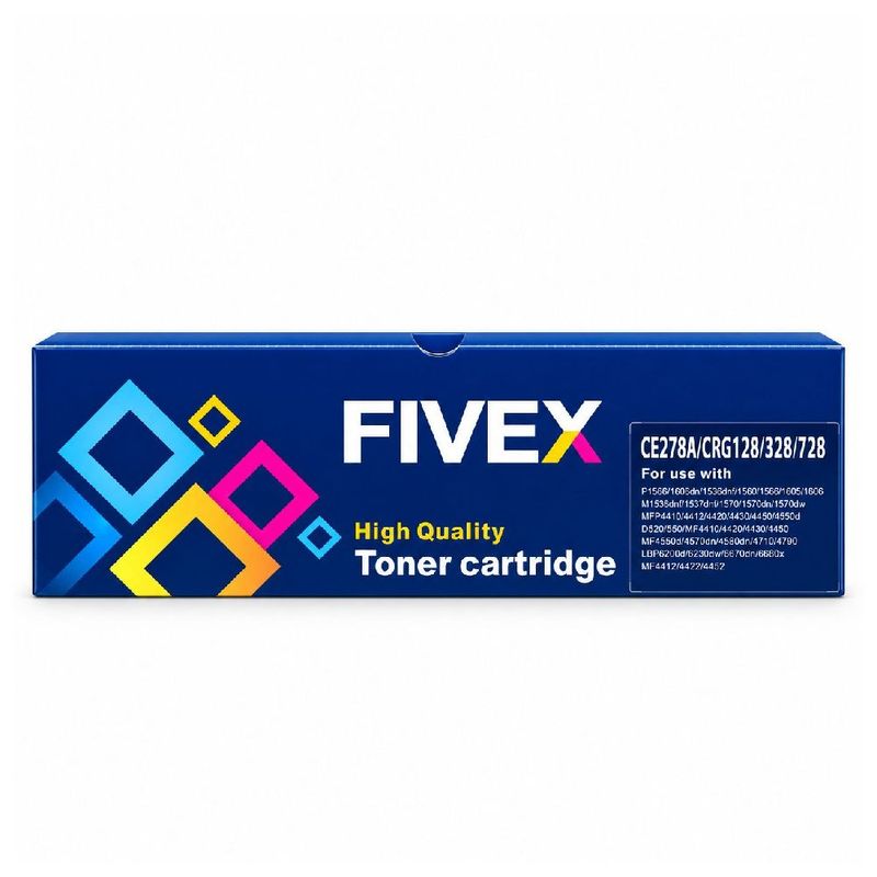 Toner compatible Fivex 78A CE278A negro para impresoras HP