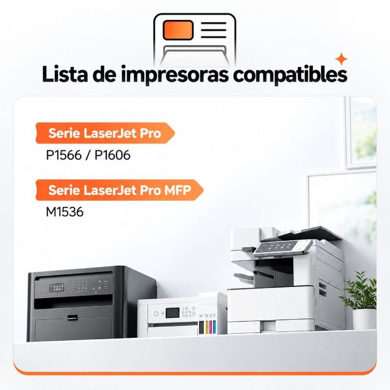 Toner compatible Fivex 78A CE278A negro para impresoras HP oblicuo