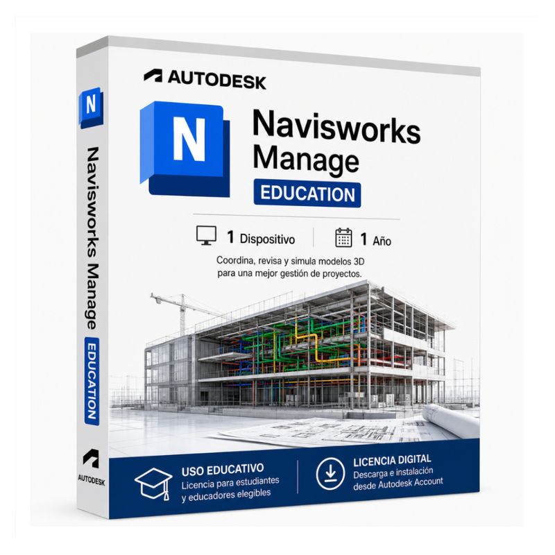 Licencia Autodesk Navisworks Manage Education 1 año