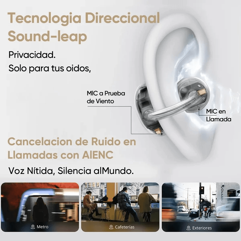 Audífonos Realme Buds Clips Bluetooth 5.4 IP55 36 h negro cancelación ENC