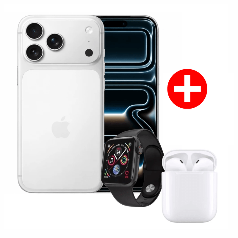 iPhone 17 Pro Max 256 GB 12 GB RAM 5G eSIM plateado frontal