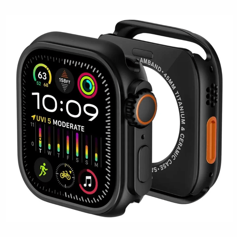 Case Amband Ultra Apple Watch 44mm Series 4 al 9 negro
