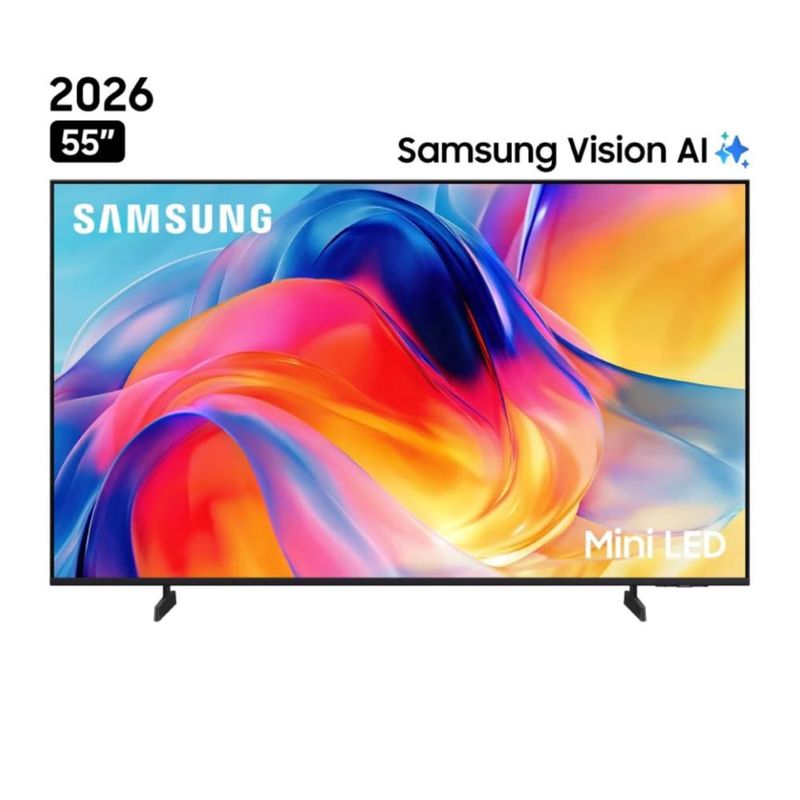 Televisor Samsung Smart TV 55 Mini LED 4K 2026 negro frontal