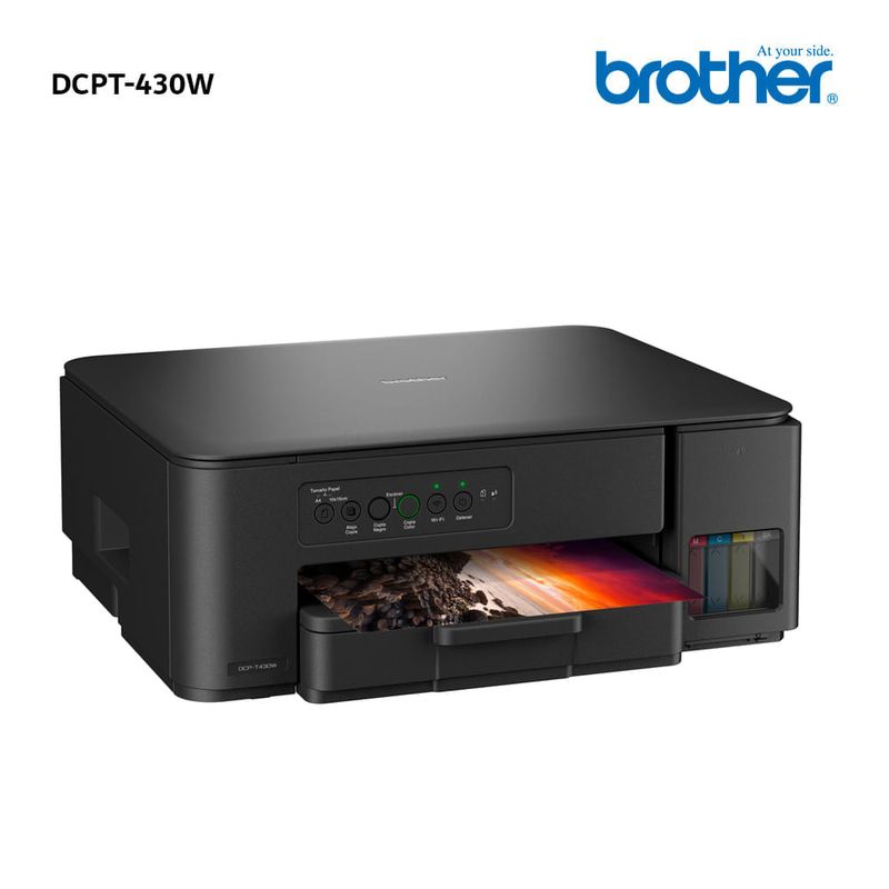 Impresora Brother DCP-T430W multifuncional Wi-Fi diagonal