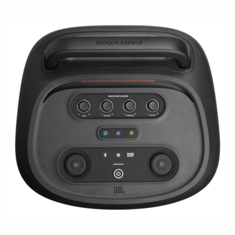 Parlante JBL PartyBox 520 400 W Bluetooth 5.4 15 h negro controles superiores