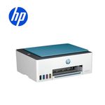 Impresora HP Smart Tank 585 multifuncional a color frontal oblicuo