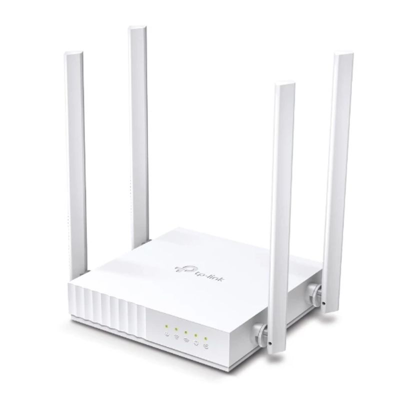 Router TP-Link Archer C24 WiFi 5 750 Mbps blanco frontal oblicuo