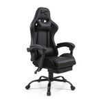 Silla gamer Kuzler RIK-101AB Pro reclinable negra