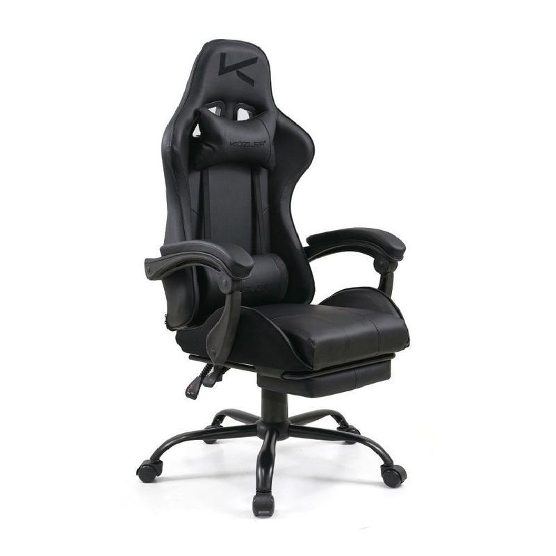 Silla gamer Kuzler RIK-101AB Pro reclinable negra