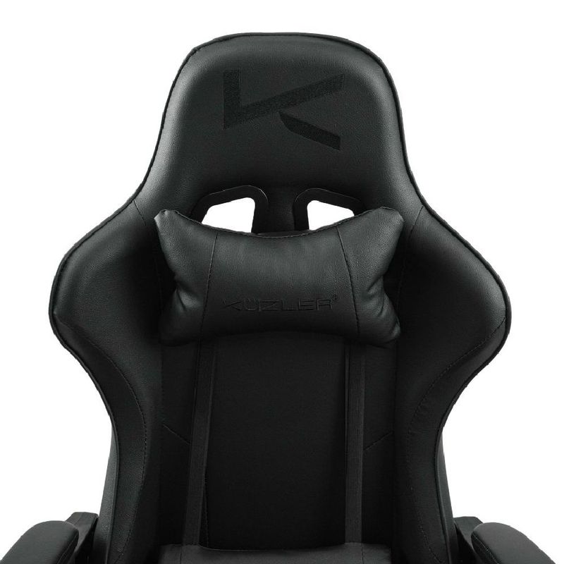 Silla gamer Kuzler RIK-101AB Pro reclinable negra frontal
