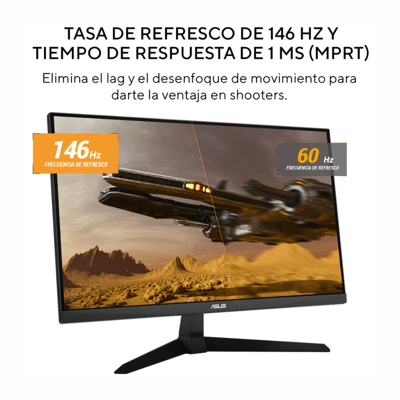 Monitor ASUS TUF VG279QE5A 27" FHD negro tasa de refresco 146 Hz