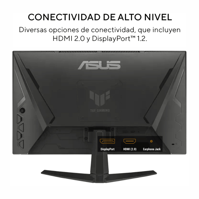 Monitor ASUS TUF VG279QE5A 27" FHD negro puertos auxiliares