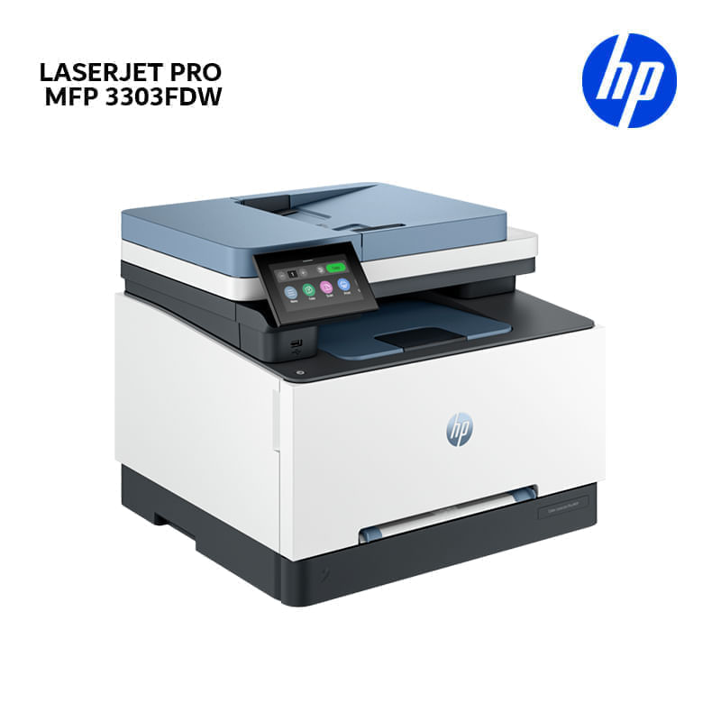 Impresora HP LaserJet Pro MFP 3303fdw Wi-Fi frontal oblicuo