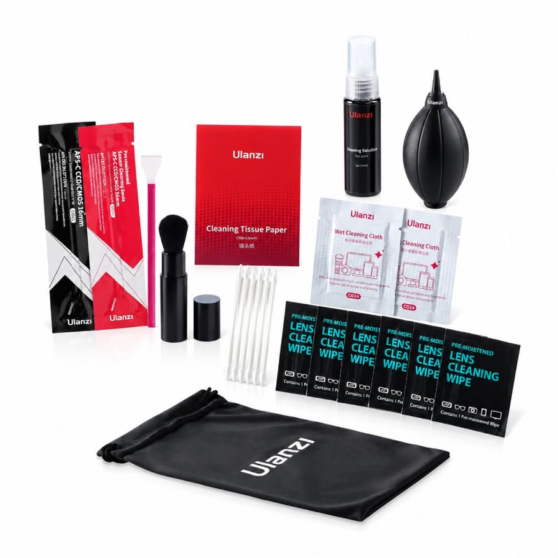 Kit de Limpieza Ulanzi 10 en 1 para cámaras y lentes frontal