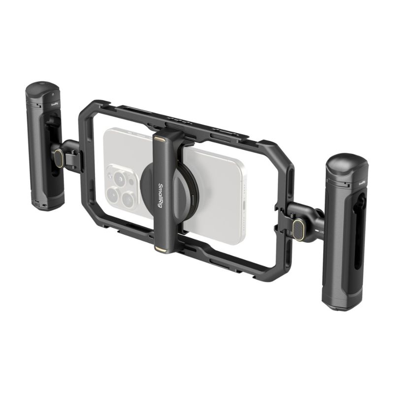 Kit de Video SmallRig 4597 para smartphone negro frontal oblicuo