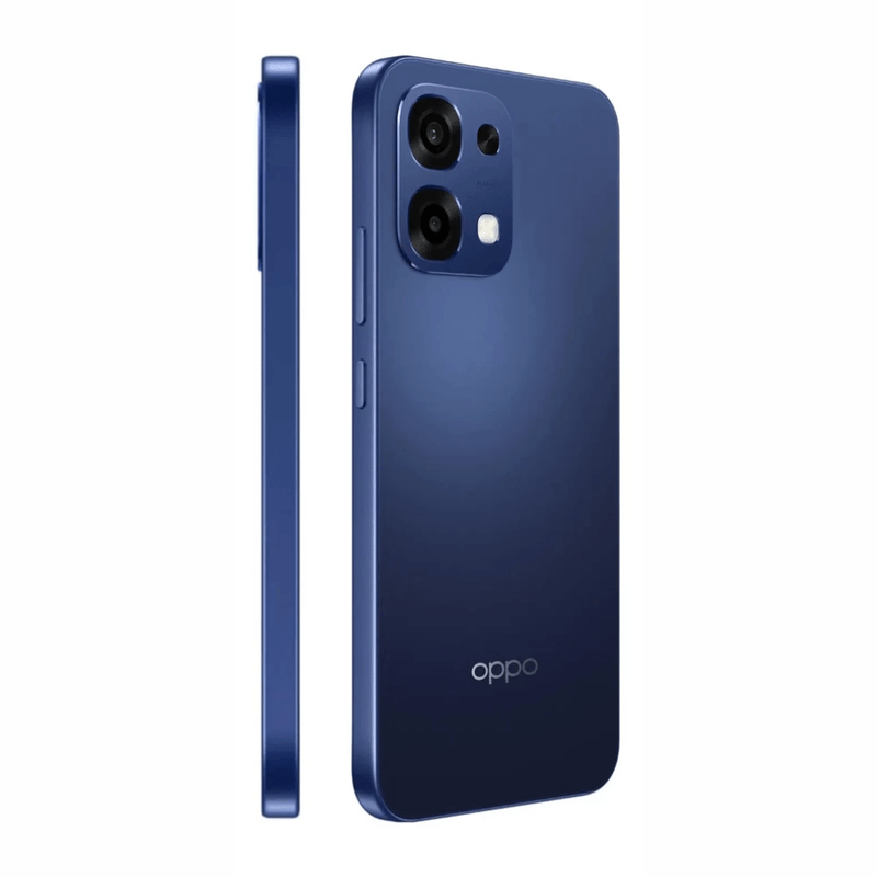 Celular Oppo A6 Pro 256 GB 8 GB RAM 50 MP 5G azul oblicuo