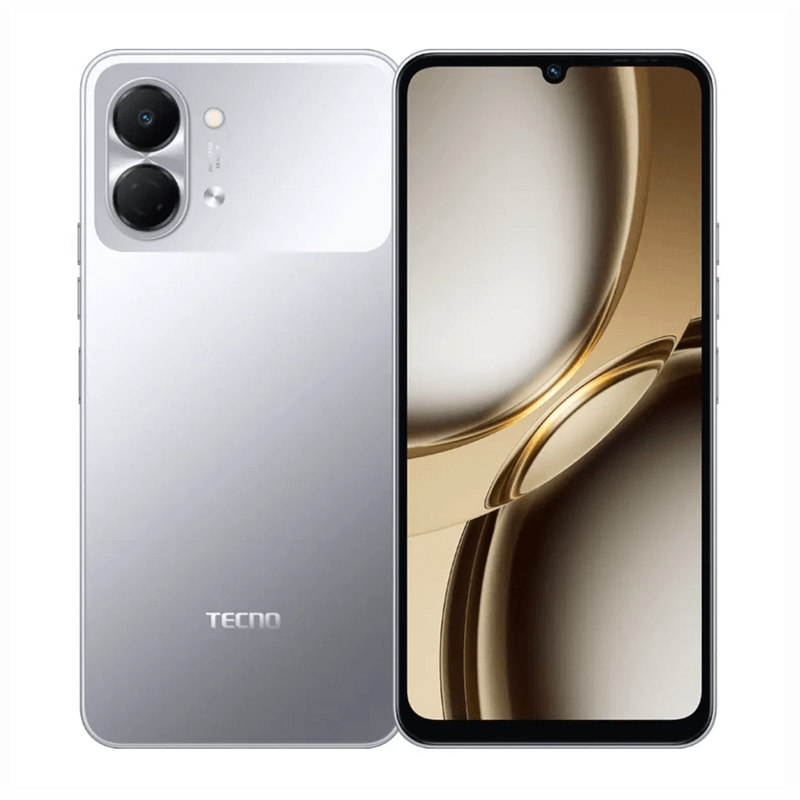Celular Tecno Spark Go3 128 GB 4 GB RAM 13 MP gray frontal